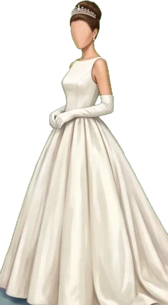 White-Tie ladies plate