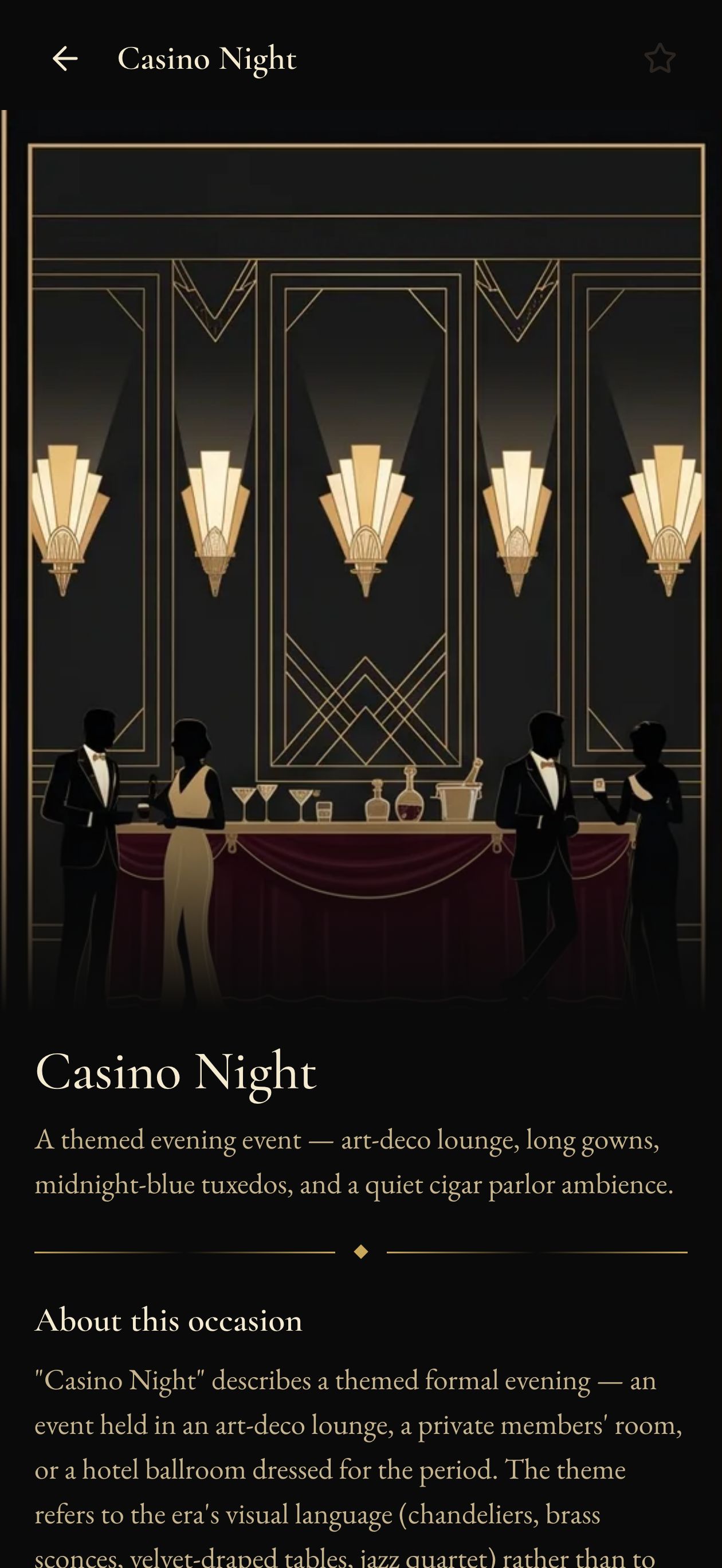 Casino Night detail